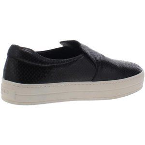 NIB $150 Black Embossed Leather J/SLIDES Harry Slip On 7 M